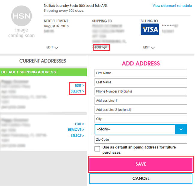 How do I add or remove items in my Autoship box?